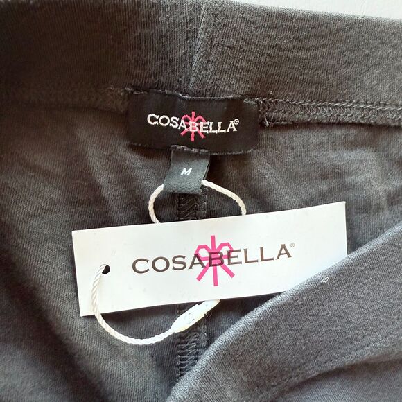 NWT Cosabella Michi Lounge Biker Shorts in Charcoal Gray Black Size Medium - Picture 7 of 13